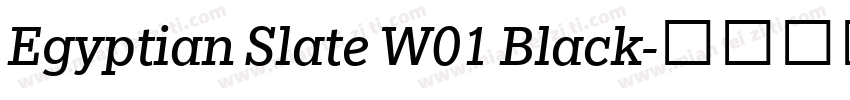 Egyptian Slate W01 Black字体转换
